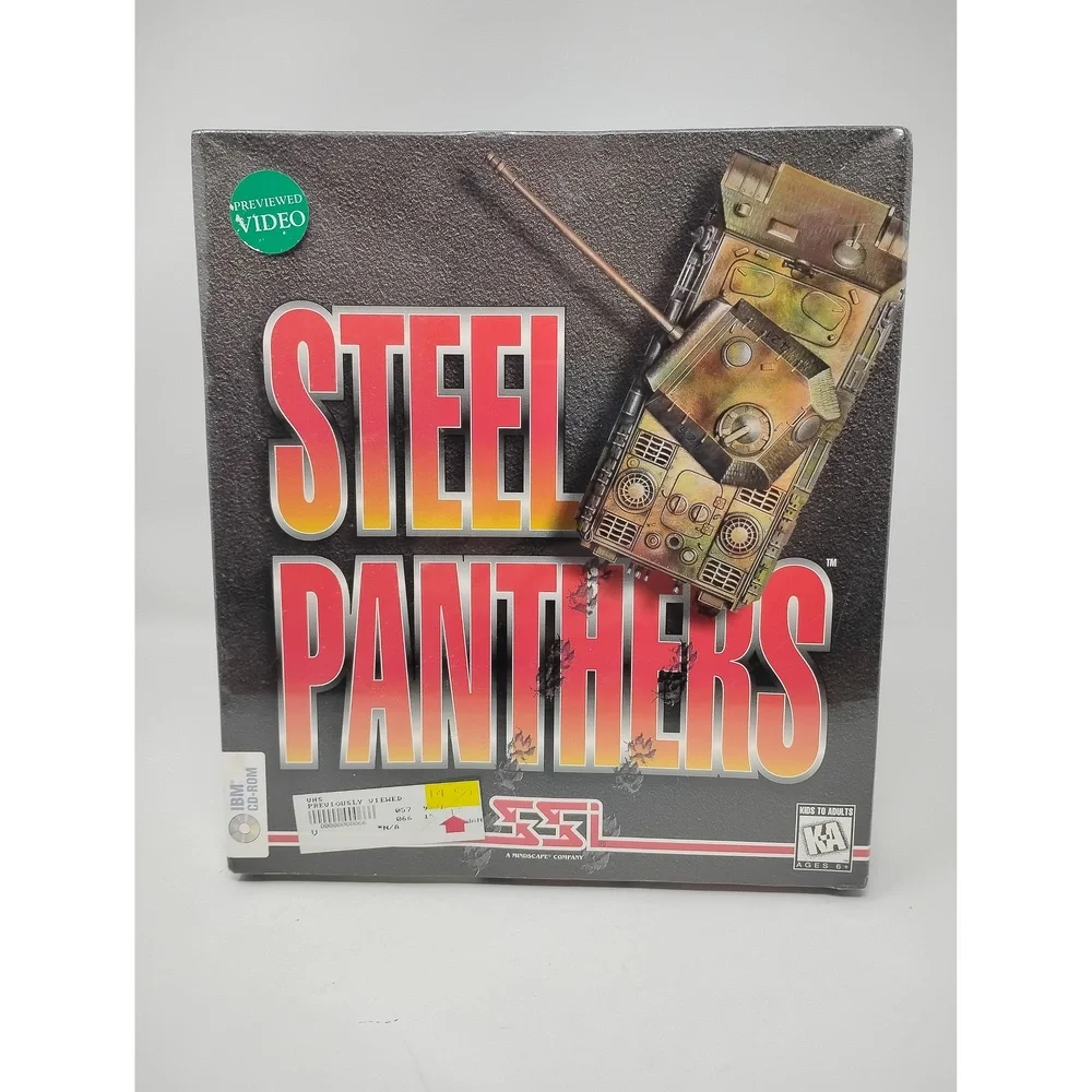Strategic Simulations Inc. Steel Panthers PC Game Big Box 1995 PC DOS Strategy